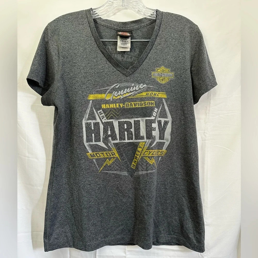 San Diego Harley-Davidson Graphic Print T-Shirt Size L Gray